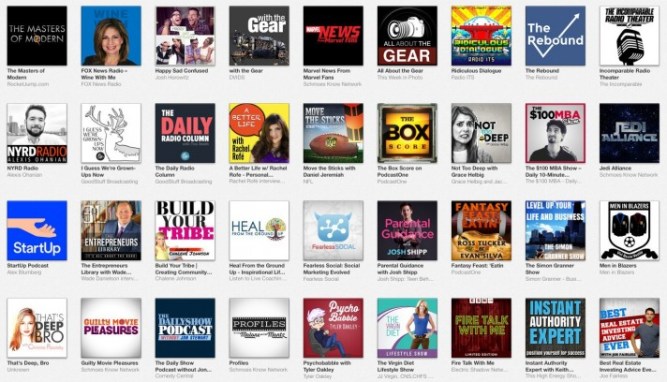 As you can see, a bold striking image will help your podcast stand out from the crown.